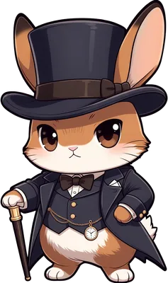 Dapper Rabbit - funny novelty design on shirts, mugs & more