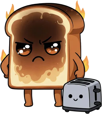 Disappointed Toast - funny novelty design on shirts, mugs & more