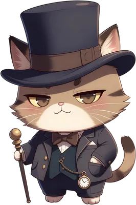 Feline Gentleman - funny novelty design on shirts, mugs & more