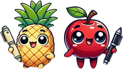 Pen Pineapple Apple Pen - funny novelty design on shirts, mugs & more